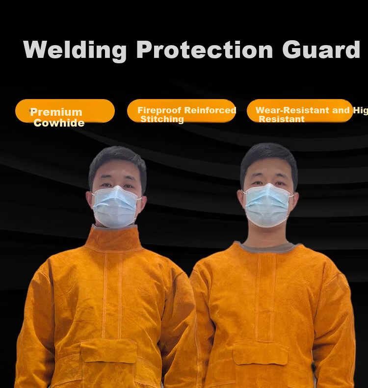 Minggu Leather Welding Fire-Resistant Foot And Leg Guards, Welder Foot Covers Protective Foot Covers Wear-Resistant Heat Insulation Anti-Spatter 2