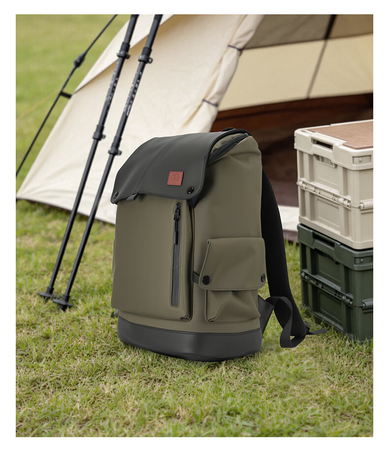 HP 16-inch Laptop Bag Casual Travel Hiking Backpack Large Capacity College School Backpack for Men and Women Dark Green 14