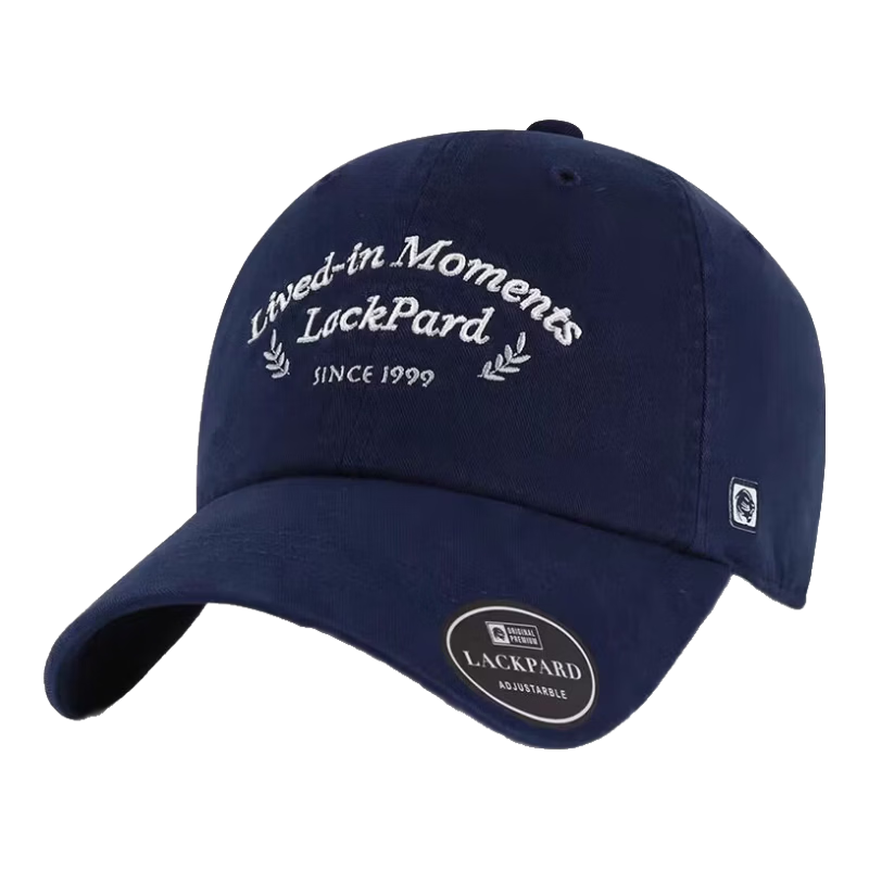 LACKPARD Women's Korean Style Stretch Baseball Cap High-End Versatile Duckbill Sun Hat Navy Blue