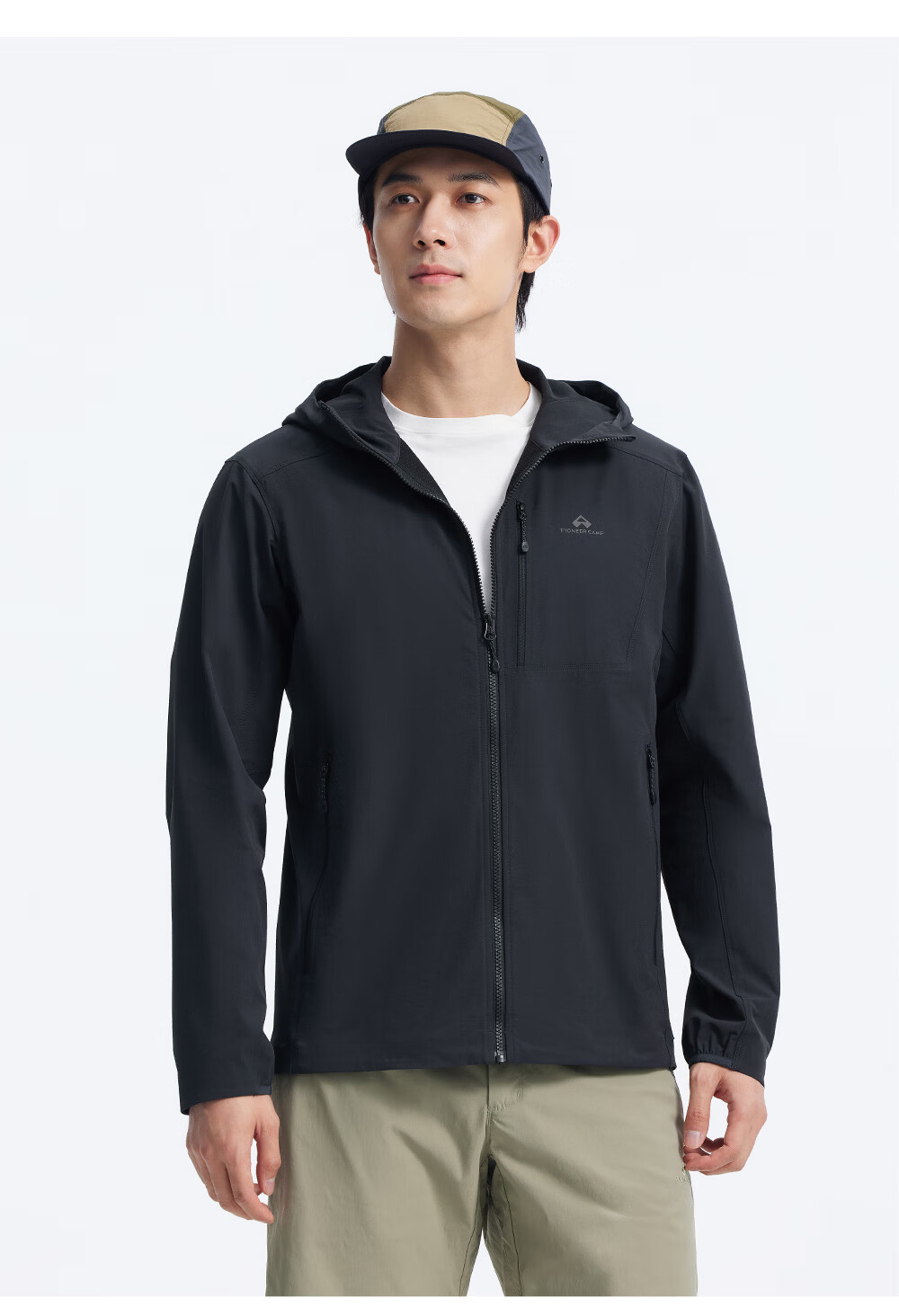 Toread Seals Three-Pocket Softshell Jacket Men Middle-Aged Hooded Windproof Durable Outdoor Sports Hiking Climbing Coat 13