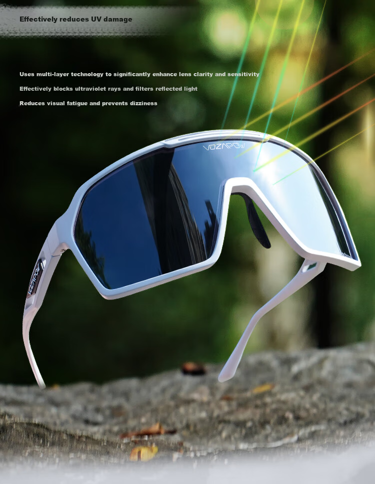 VOZAPOW Polarized Sunglasses for Hiking, Outdoor Sports Goggles, Windproof Cycling Fishing Sunglasses 5