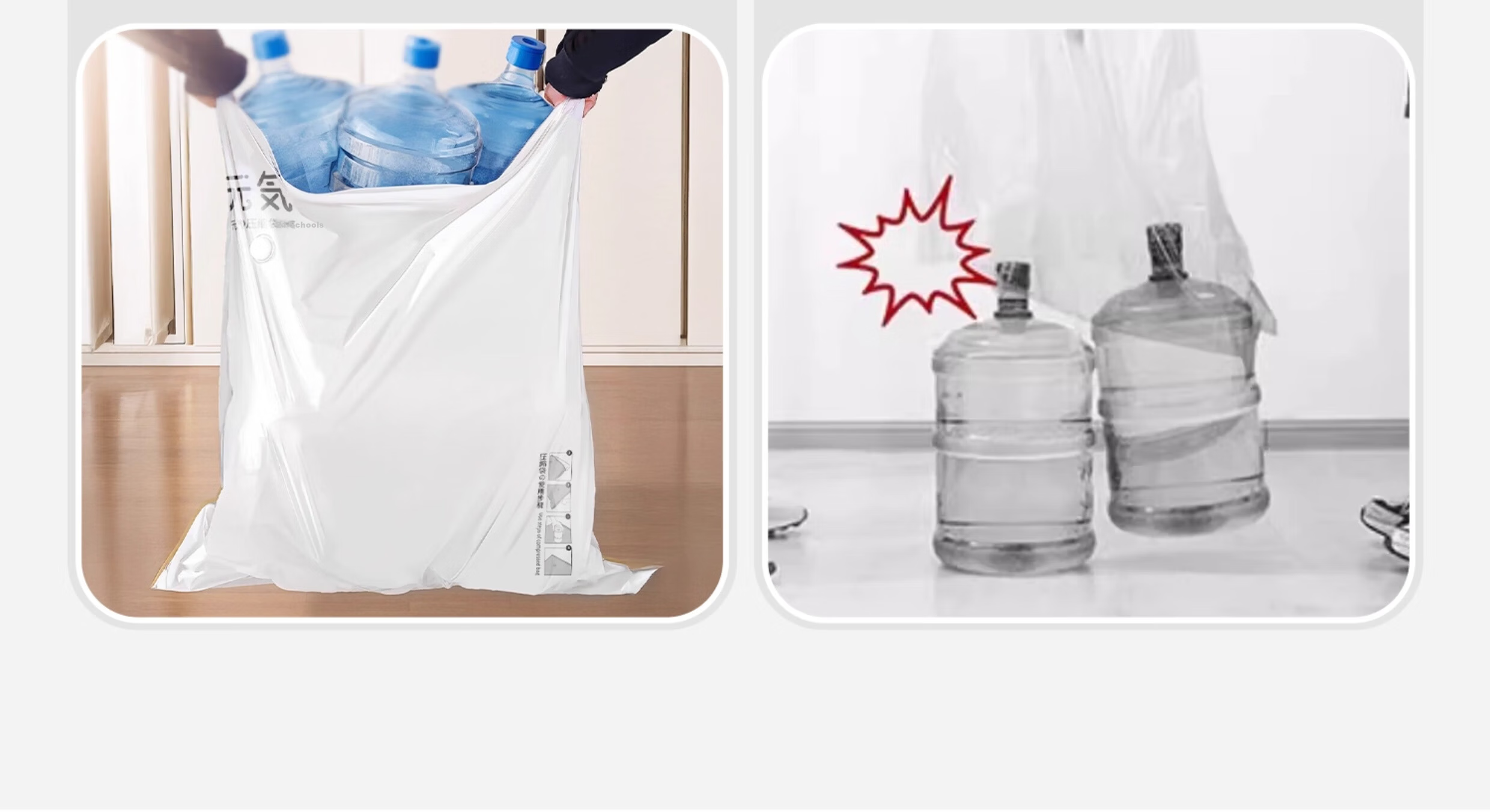 Zhifan Japanese Vacuum Compression Storage Bags for Clothes and Quilts, Specially Designed for Down Jackets, Air Extraction Travel Storage Bags for Bedding 6