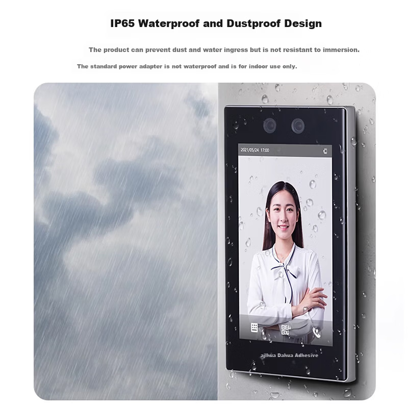 Dahua Facial Recognition Access Control All-in-One Machine Enterprise WeChat Co-branded Attendance Machine 7-inch Large Touch Screen Outdoor Waterproof Face and Card Attendance Turnstile K72
