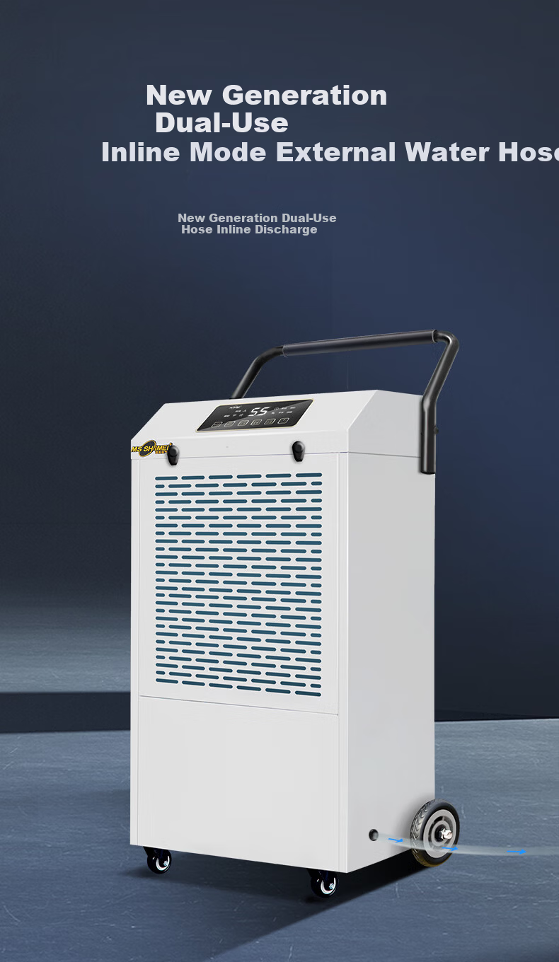 MSSHIMEI Industrial Dehumidifier for 80-100㎡ Workshop Warehouse Basement Moisture Removal Direct Exhaust Model MS-860D 3