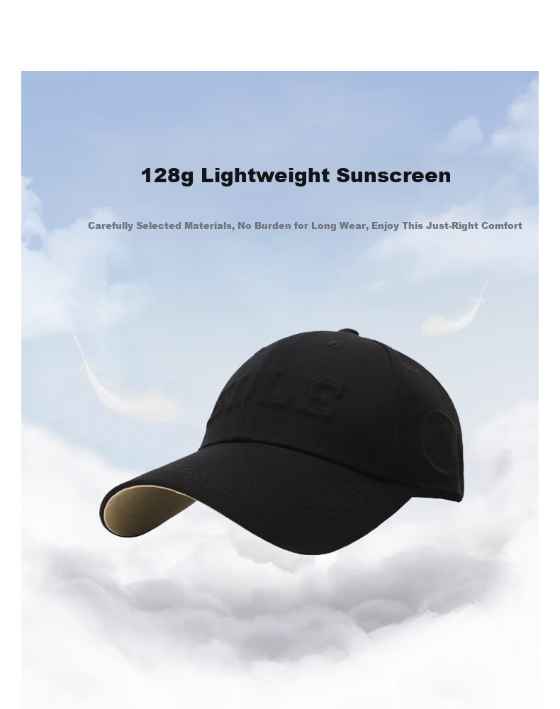 ELLE Baseball Cap for Women, All-Season Sun Protection Hat, Large Circumference High Crown Visibly Small Brim Cap for Men, Gift 13