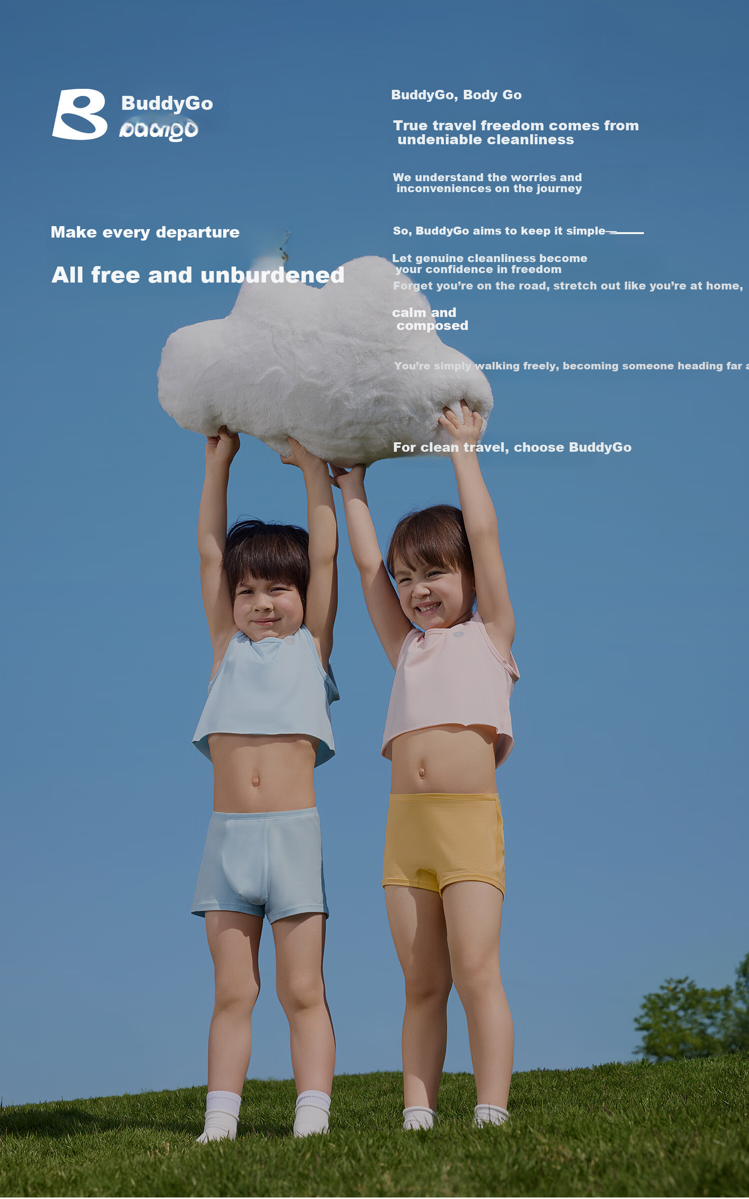 BADIGAO Disposable Cotton Children's Underwear Daily Use Boys Girls Boxer Medical Grade Sterile Wash-Free Shorts 18