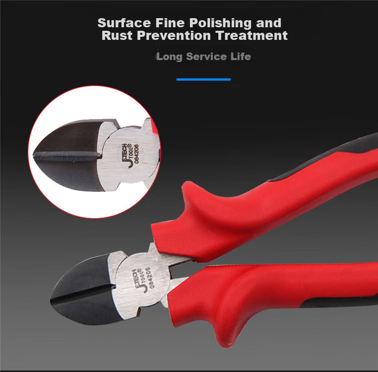 JETECH 8-Inch Diagonal Pliers Multi-Function Electrical Wire Cutter DPC-8 5