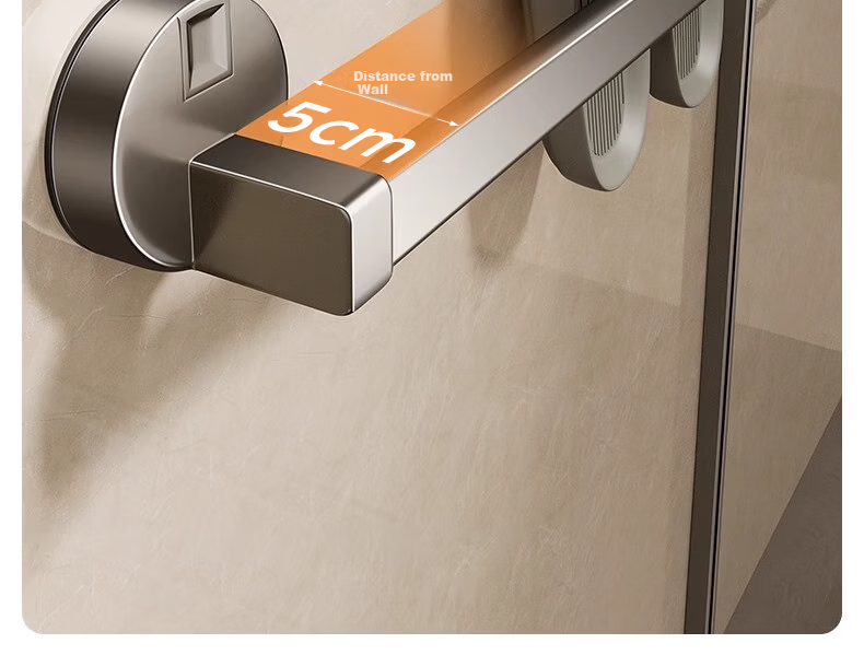 Xinpai Suction Cup Bathroom Slipper Rack No Drilling Wall-Mounted Vacuum Strong Suction Storage Rack 15