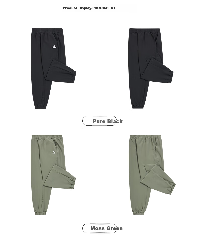 ERKE Kids Boys Sports Pants Casual Versatile Black 160 23