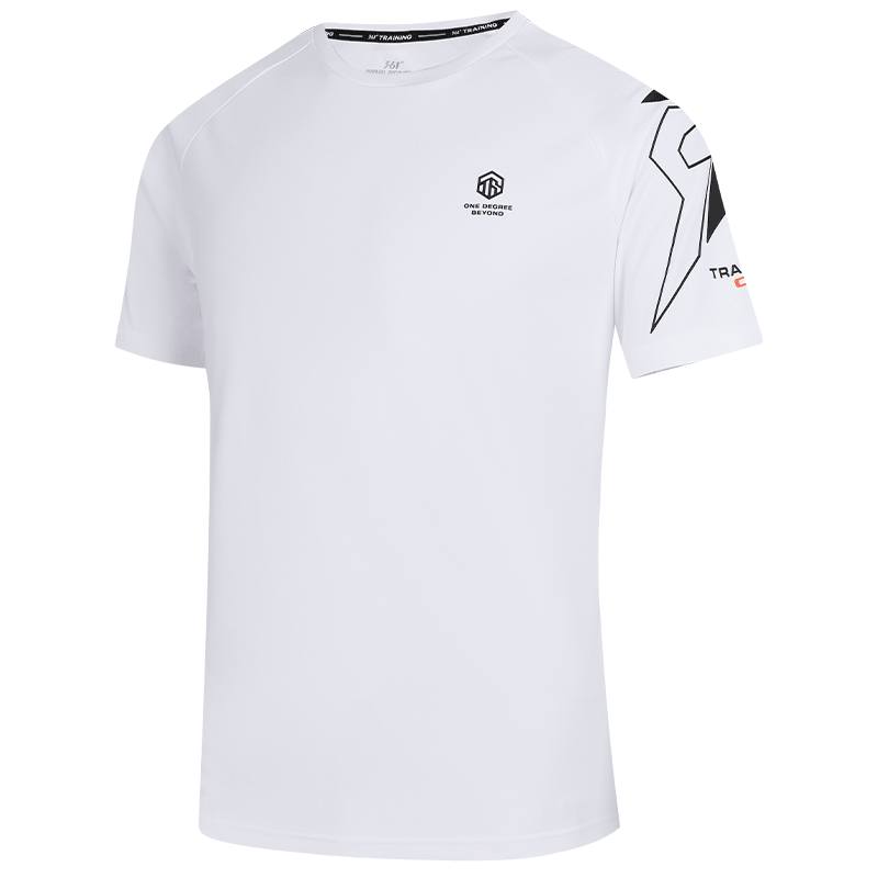 361° Men's Short Sleeve T-Shirt Spring Summer Quick-Dry Loose Fit Sports Running Fitness Training Casual Wear 652524101-1