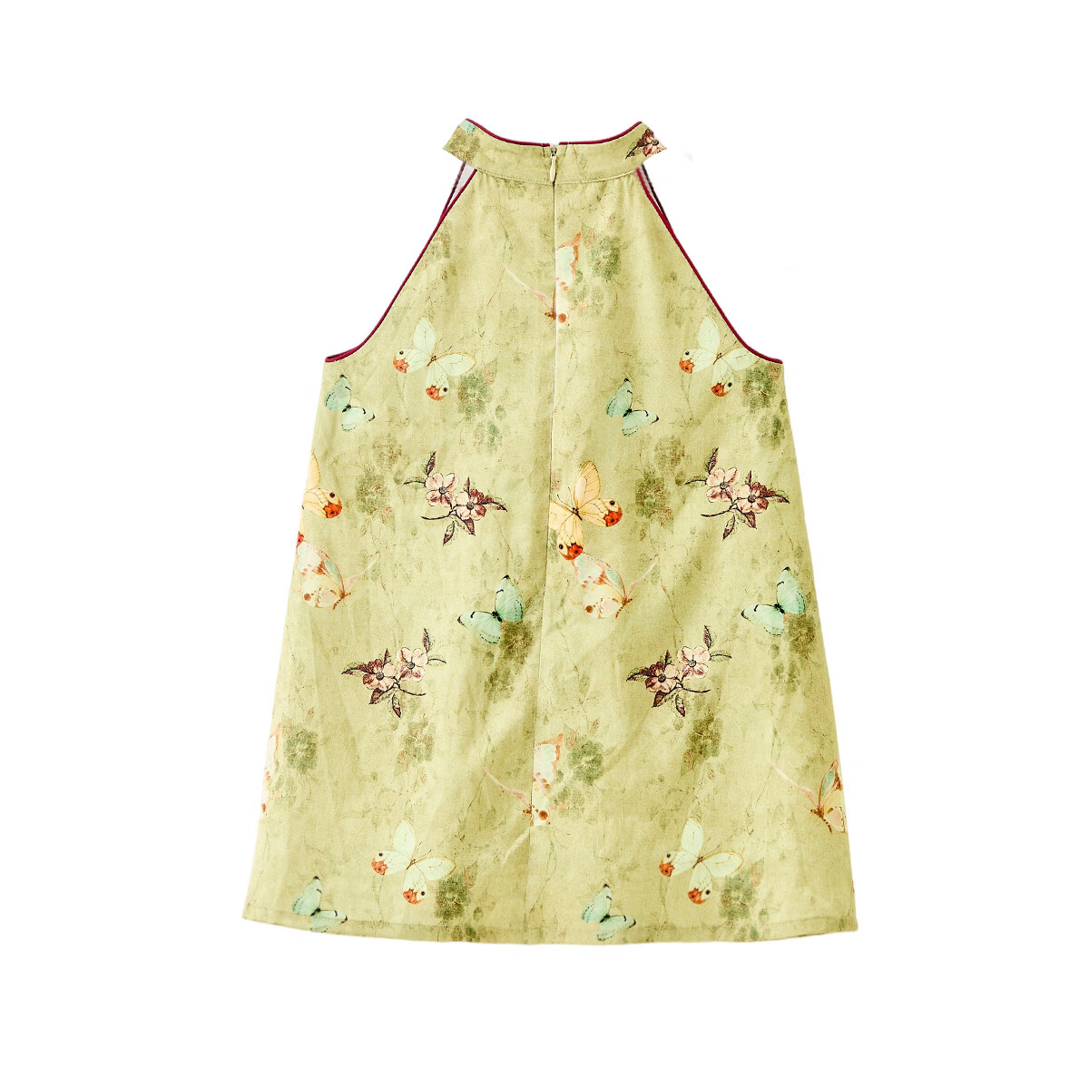 ASK JUNIOR Chinese Style New Mid-Autumn Children's Halter Dress Summer Toddler Qipao Dress 8