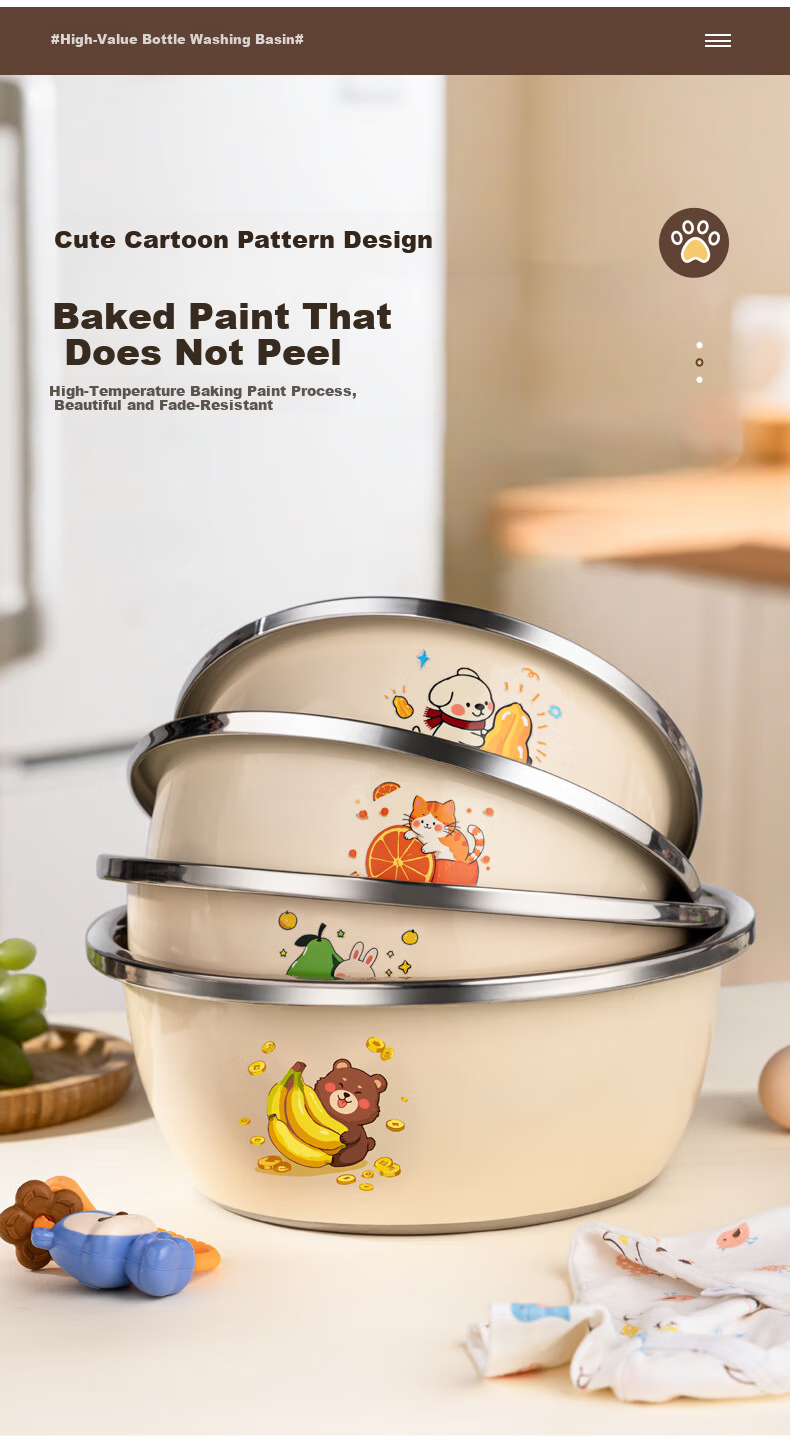 Newair Baby Bottle Washing Basin Food Grade 304 Stainless Steel Baby Cleaning Basin for Sterilizing and Draining 6