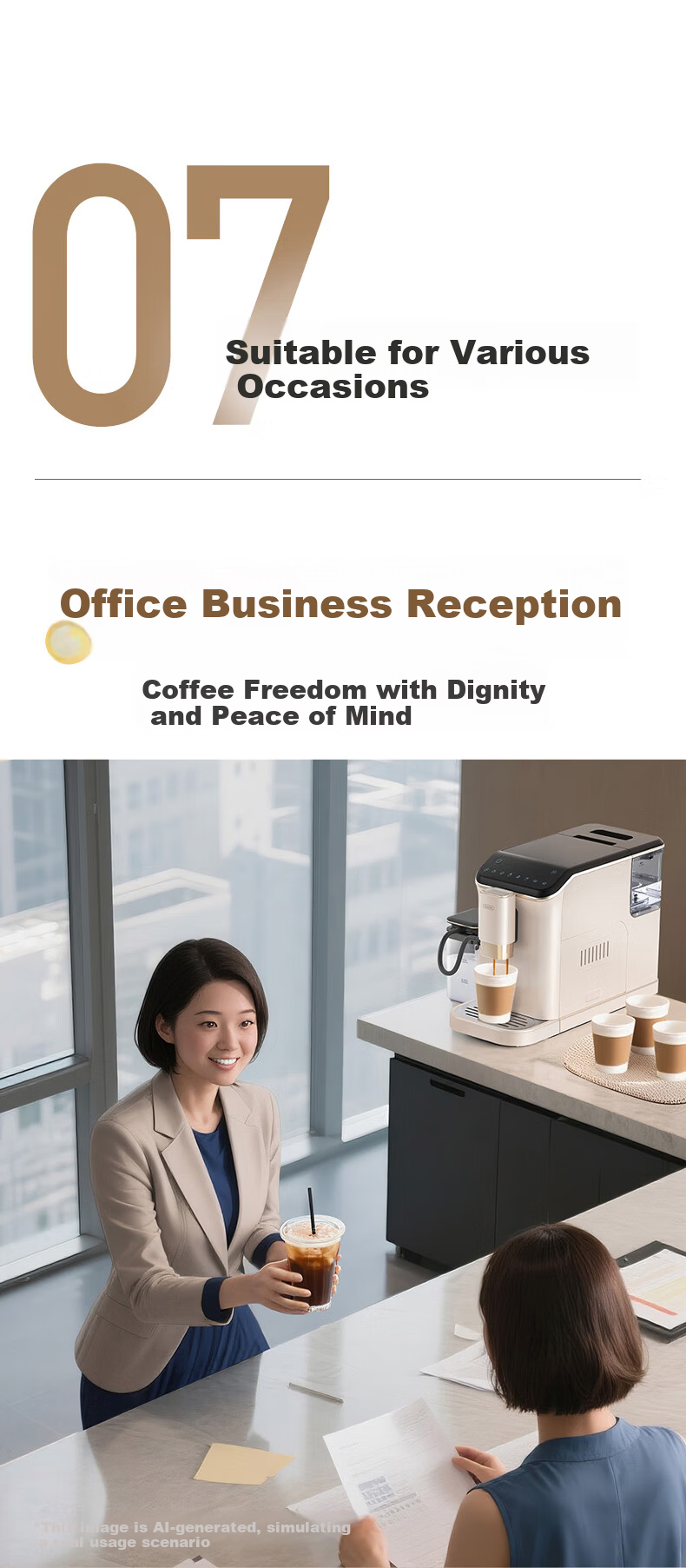 Gevi Fully Automatic Coffee Machine Small Grinder Integrated Italian American Coffee Dual Heating System GV-K01S One-Key Bean Cleaning [7-Day Free Trial] [Price Protection 618] 29