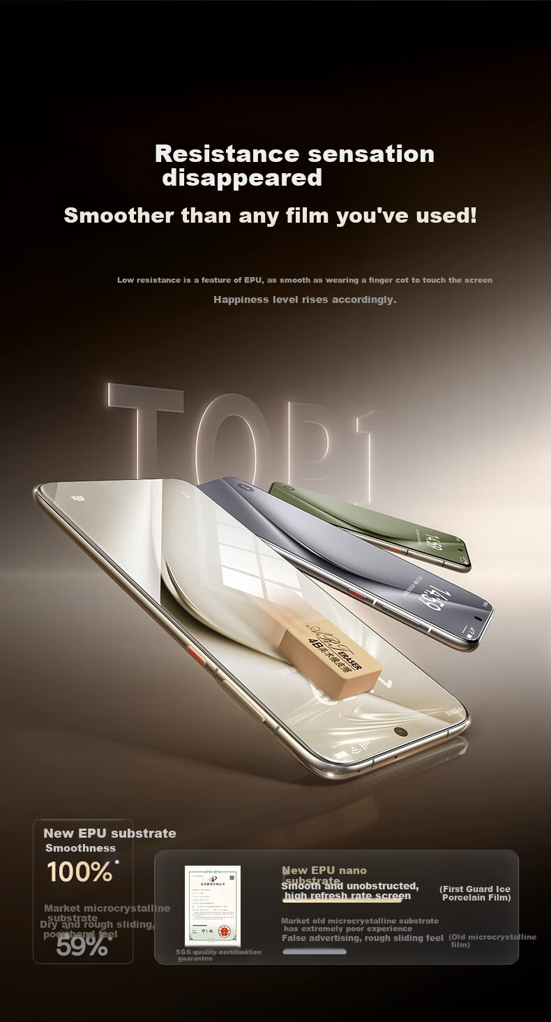 DIVI Ice Porcelain Film 3-Pack for Huawei Pura70pro Full Glue P70pro+/Ultra Tempered Glass Screen Protector HD Soft Anti-Fingerprint Full Coverage Dust-Free 11