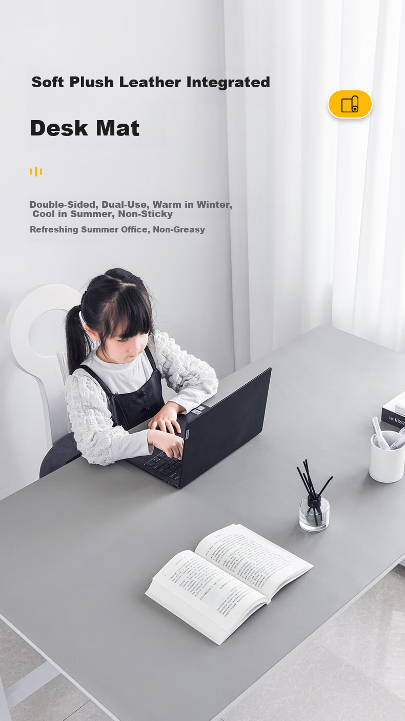 DIY Workshop Extra Large Leather Office Gaming Mouse Pad Desk Writing Mat Desk Mat Dining Table Mat Keyboard Pad Fresh Style Thickened Waterproof Stain Resistant Wear Resistant 600*400 Large Thickened 1