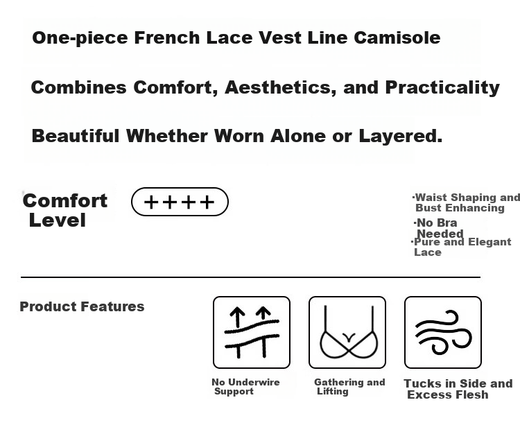 Herbal Original Color Camisole Women's Sexy French Lace 2026 New Inner Wear with Built-in Bra No Bra Needed Outerwear Top 2