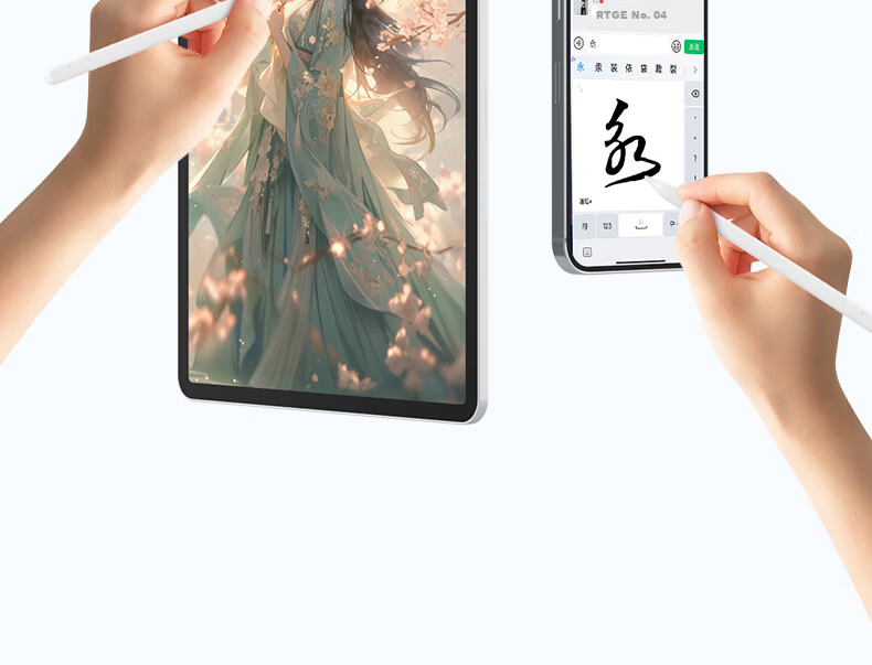 B.O.W Universal Stylus Pen for Huawei Xiaomi Apple Tablets, MatePad 11, Capacitive Pencil, Touch Pen for Drawing and Editing, Magnetic Bluetooth Digital Pen for Vivo 11