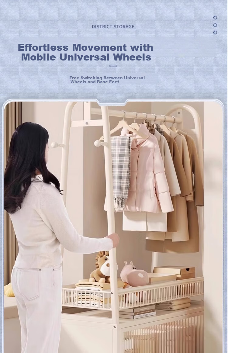 Chentao Floor Clothes Rack Coat Rack Garment Rack Storage Rack 8