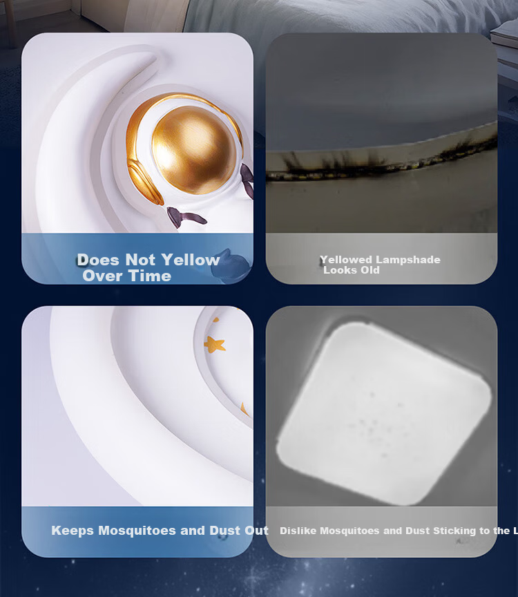 NVC LED Smart Eye-Protection Bedroom Ceiling Light, Children's Room Full-Spectrum High Color Rendering 2025 Cream Planet 11