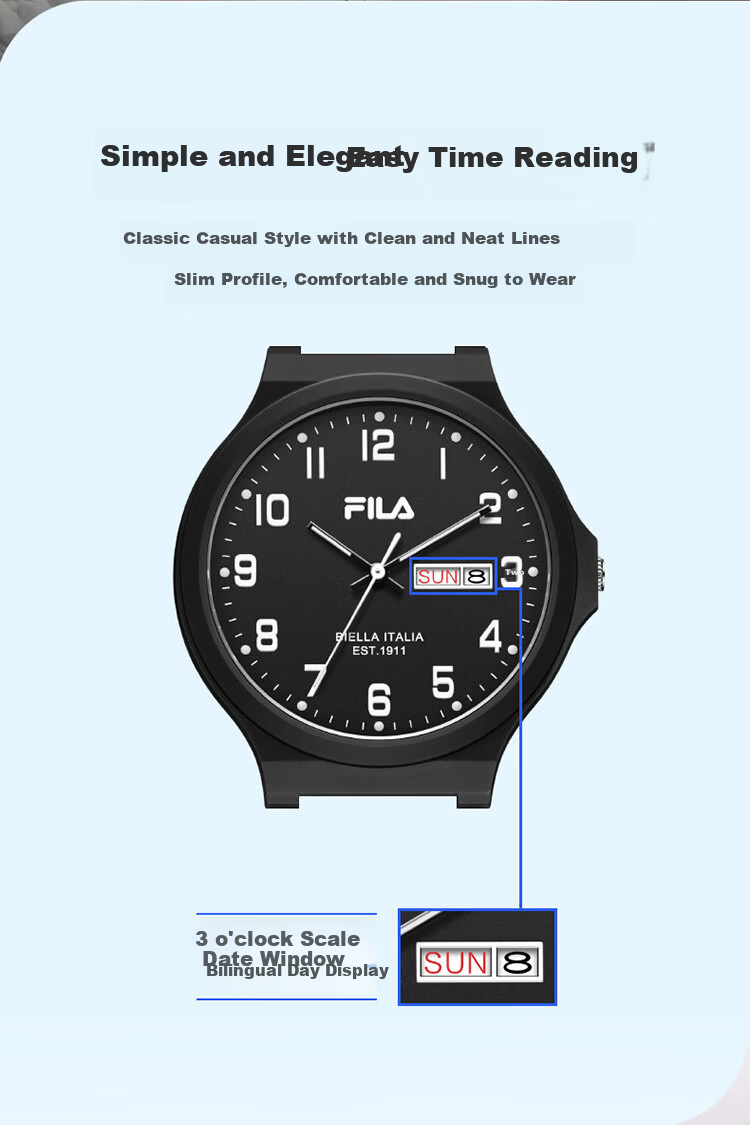 FILA Student Watch for Middle And High School Boys And Girls, Children's Exam Watch, Sports Watch Gift for Middle School Entrance Exam 6691-008 3