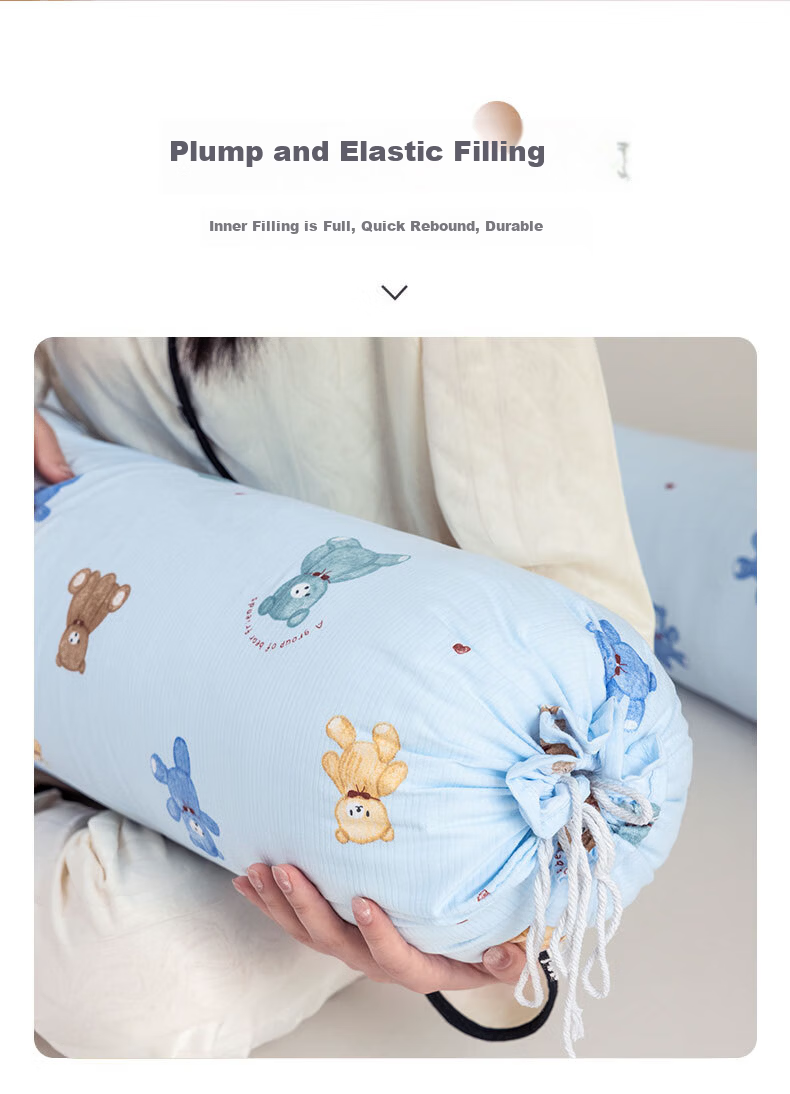 Jinhao Antibacterial Candy Long Body Pillow Side Sleep Leg Hugging Pillow Removable Washable 1.1m Teddy Bear 3