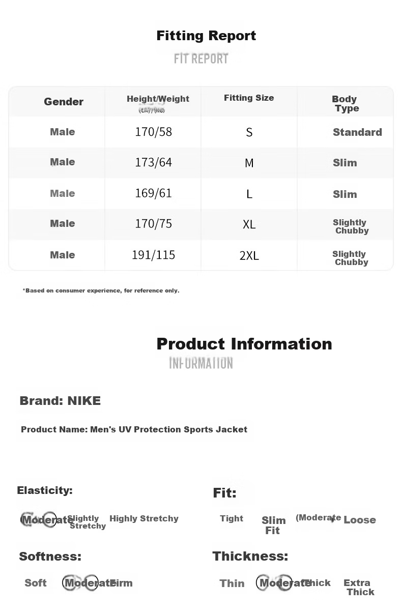 NIKE Men's Water-Repellent Sports Casual Jacket, Quick-Drying And Sun Protection, Skin Coat IF2370-010, Black, Size M 7