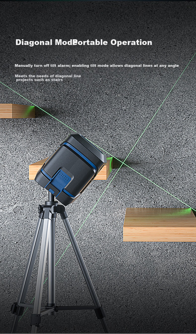 Dongcheng Second-Line Small Horizontal Level High-Precision Infrared Green Laser Strong Light DIY Mini Line Projector FF10-11B 5