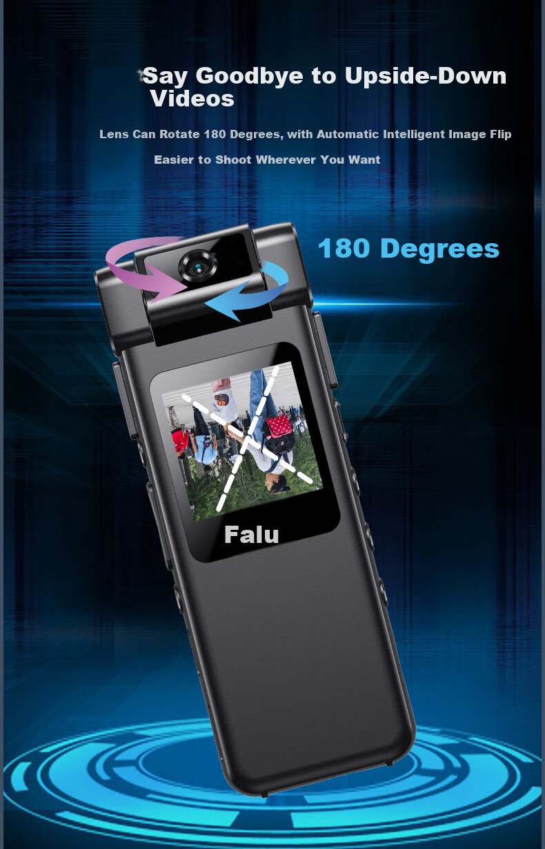 Falu Law Enforcement Body Camera Portable HD Chest-Mounted Mini Audio Video Recorder Pocket Cycling Sports Camera DSJ-F2 6