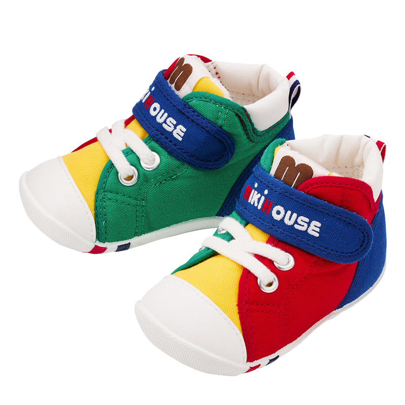 MIKIHOUSE Antibacterial and Antiviral Upgraded Toddler Walking Shoes Children's Health Shoes Multi-color 12.5cm