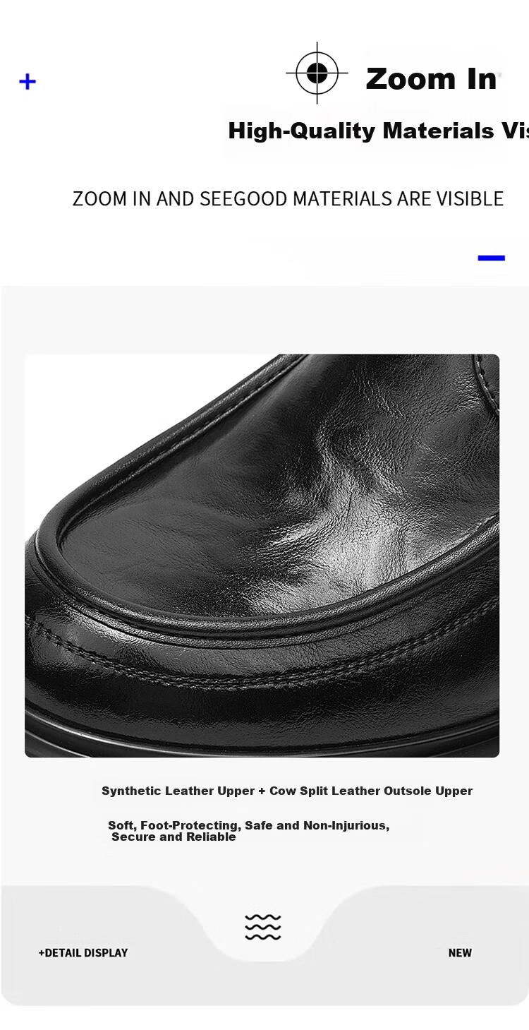 Bull Family Men's British Style Business Formal Leather Shoes Soft Sole Versatile Derby Shoes Commuting Wedding Groom Shoes 17