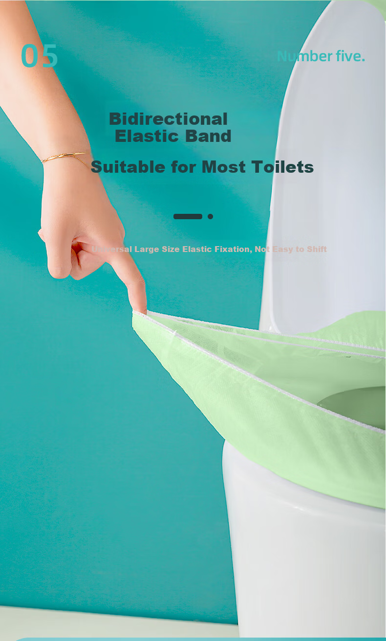Briars Disposable Toilet Seat Covers, Extended And Thickened, Individually Wrapped, Portable Travel Sanitary Toilet Seat Protectors, 40 Pieces Per Pack 6