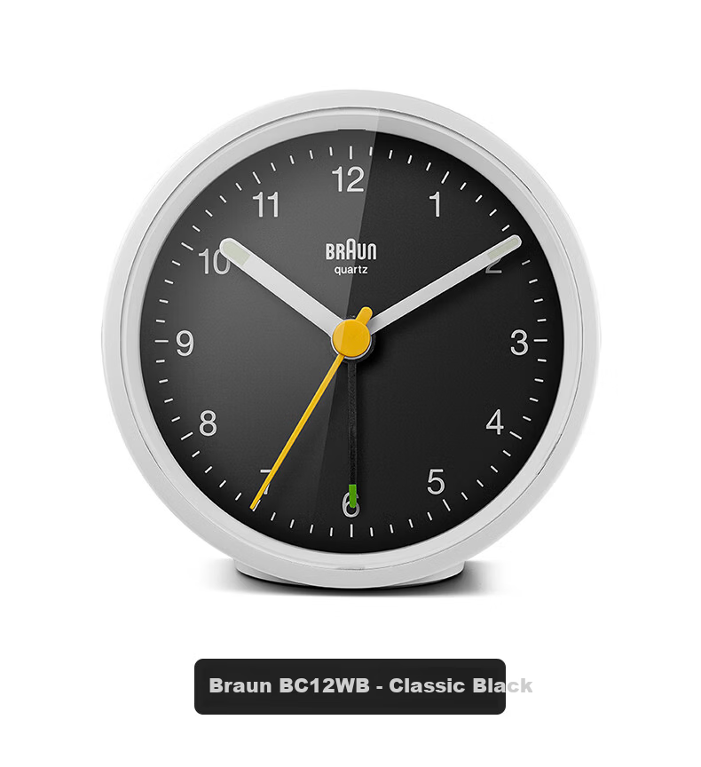 BRAUN German Brand Imported Mini Alarm Clock, Compact Design with Loud Volume, Powerful Wake-Up Device, One-Button Snooze Function, Night Light, Bedroom Bedside Clock, Birthday Gift for Friends, Back-To Season Present 14