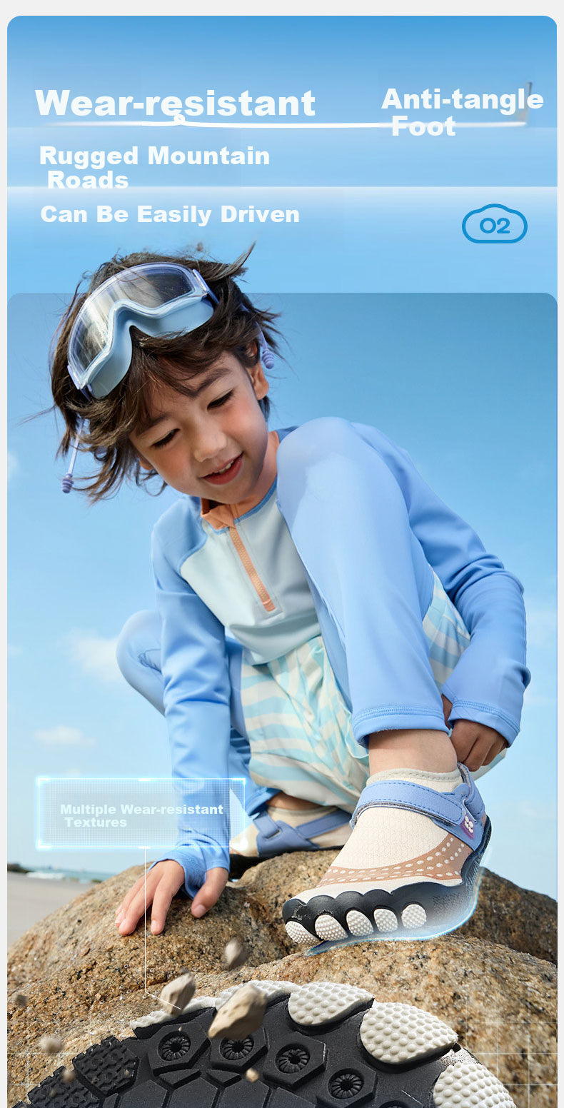 Kocotree KK Tree Kids Creek Shoes Non-Slip Anti-Collision Baby Water and Land Beach Shoes Full Protection 4