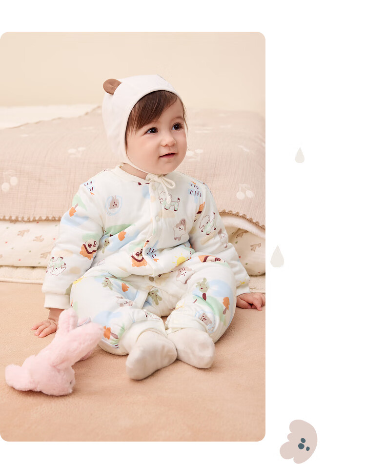 BALABALA Children's Clothing, Baby Romper, Newborn Onesie, Infant Bodysuit, Boys And Girls Winter Wear, Crawling Suit, Thickened Warm Soft Cute 19