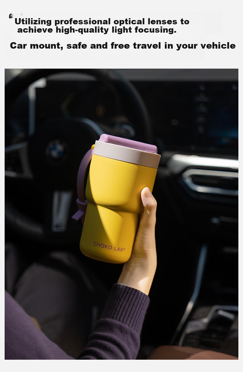 Chakolab Ceramic Coated Double-Walled Portable Stainless Steel Insulated Office Coffee Cup High-Value Ice Retention Mug 8