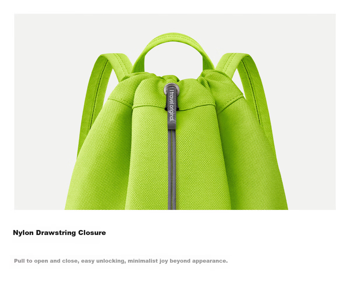 ITO MYCENA Backpack Unisex New Travel Lightweight Fashionable Stylish Small Backpack Light Green 15L 19