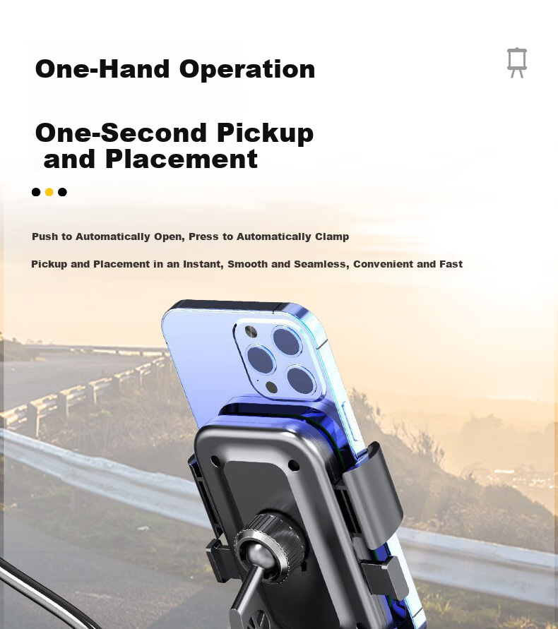 Peak Electric Vehicle Phone Holder Bicycle Motorcycle Express Quick Lock Mount Road Cycling Gear Rearview Mirror Style 8