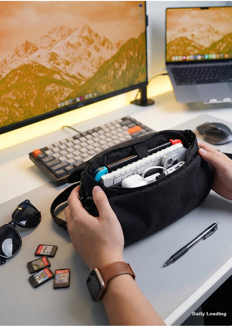 GYXX Star Trail 2 Crossbody Bag Unisex Shoulder Functional Chest Bag Casual Commuter Portable Tablet Messenger Backpack 10
