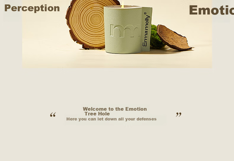 Emma Molly Emotional Confession Aromatherapy Candle 60g Bedroom Bathroom Fragrance Birthday New Year Niche Gift Practical for Women 6