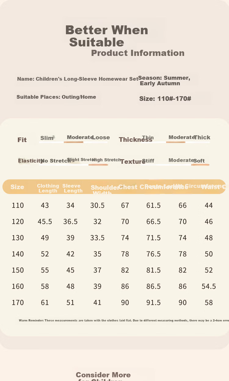 Mianzhi Boys' Pajamas 2026 Spring Summer Long Sleeve Homewear Set for Older Kids and Teens Comfortable Air-Conditioned Home Clothes 6