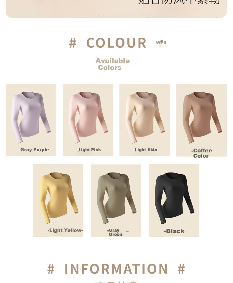 Urban Beauty Women's Round Neck Base Layer Shirt Mask Base Garment Single Piece Warm Slim Fit Lightweight Comfortable Top Black 2XL 14