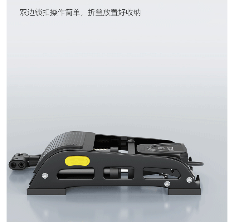 Move Iron Bicycle Foot Pump Double Barrel High Pressure Digital Gauge Mountain Road Car Basketball Inflator 16