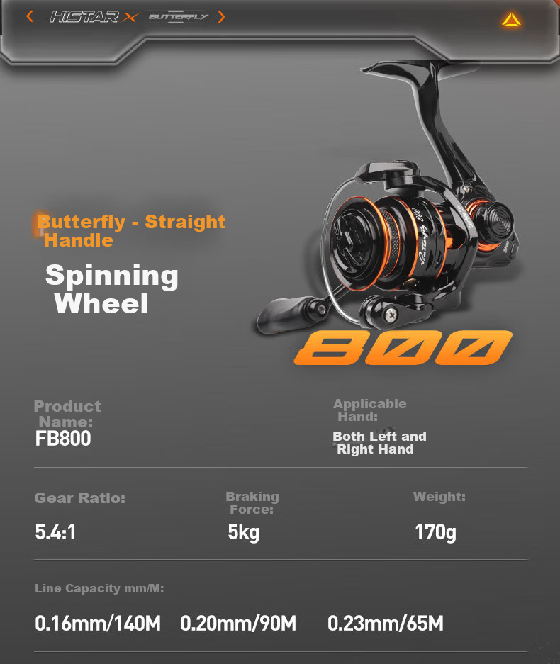 HISTAR Butterfly Micro Fuji Rod 1.5m UL Spinning Reel Combo with Korean Guides + Gift Pack 18