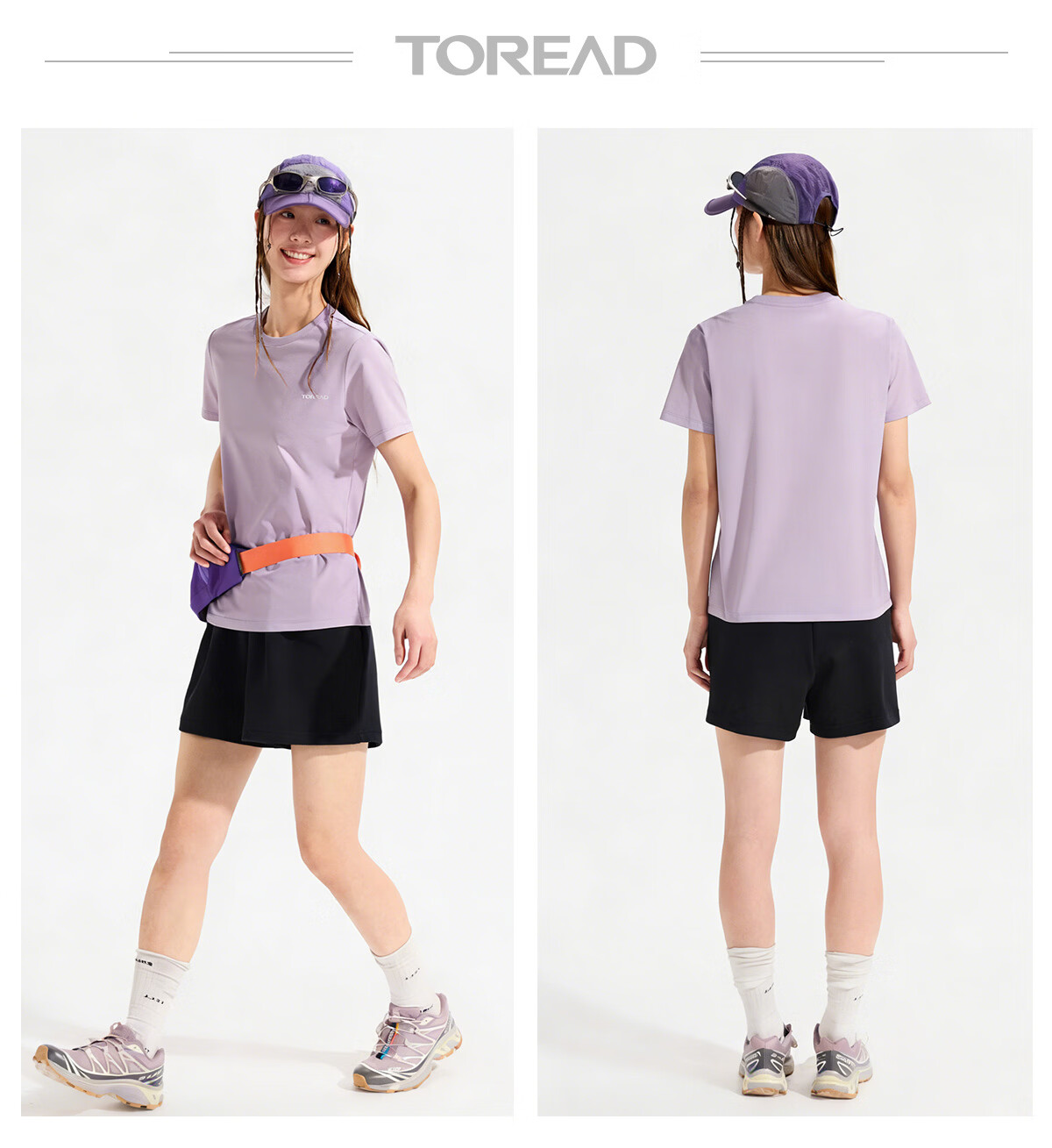 TOREAD Quick-Dry T-Shirt 26 Spring Summer New Couple Breathable Short Sleeve Sun Protection Round Neck Stretch Sports Top TAJJBO81754 37