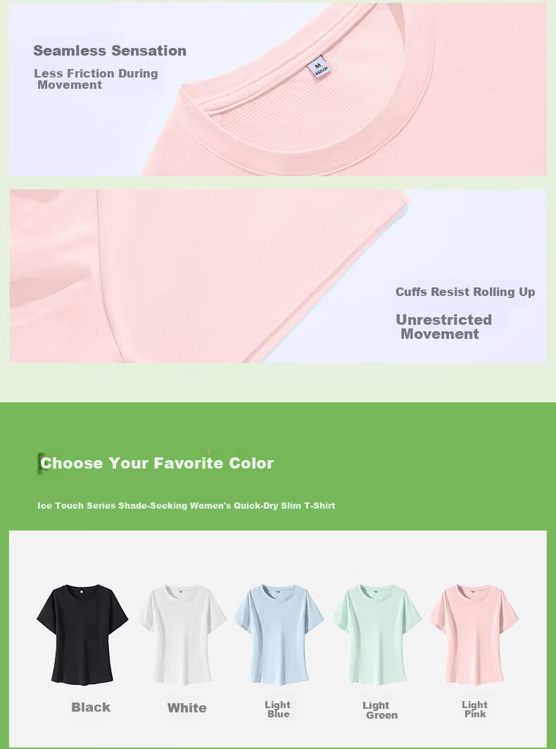 MJ STYLE Simple Comfortable Sports Short Sleeve T-Shirt Women 2026 Summer New Slim Fit Breathable Quick-Dry Half Sleeve 9