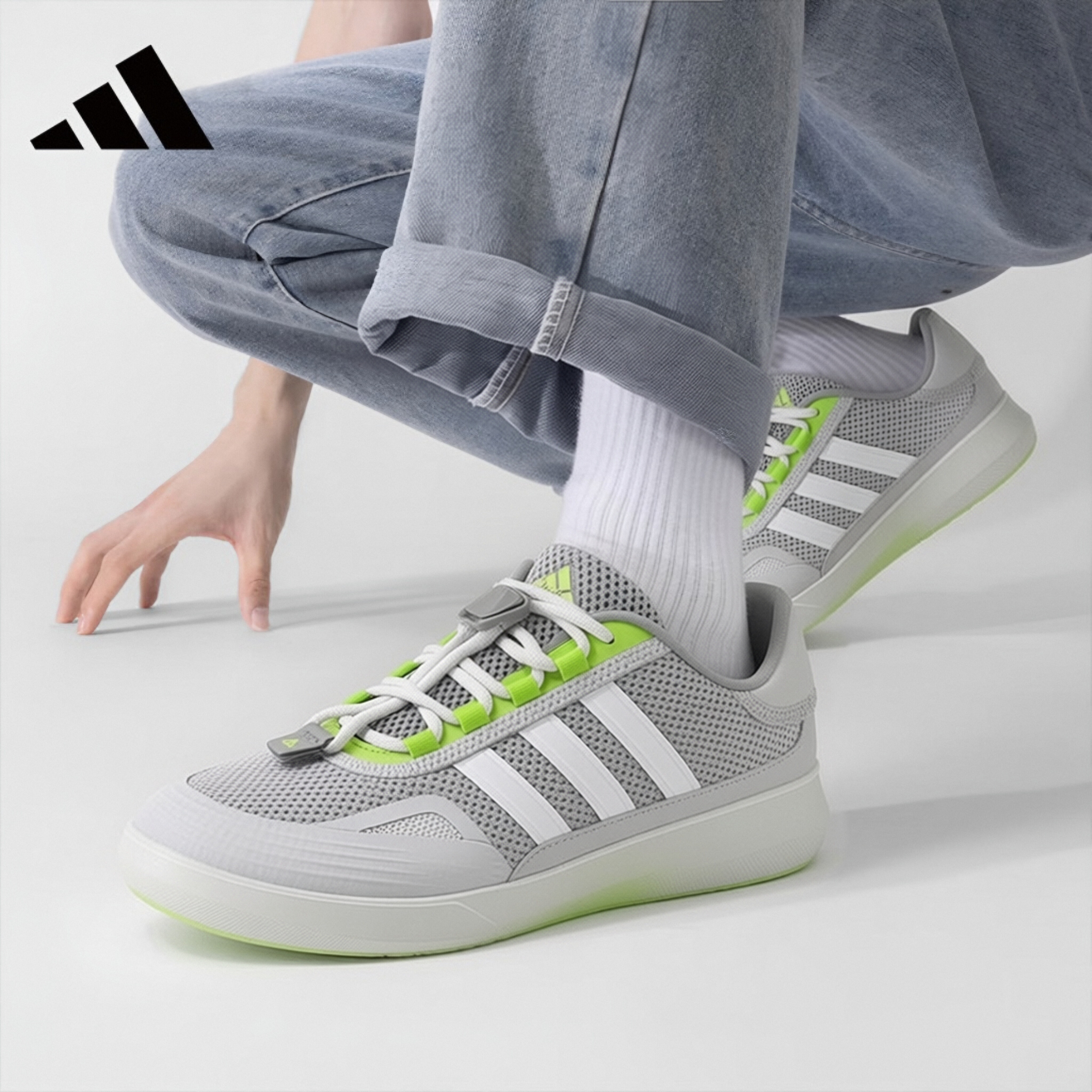 Adidas Unisex Casual Summer Water Shoes Slip-On Outdoor Lightweight Fashion Durable Shock Absorption Mesh Sneakers Size 42
