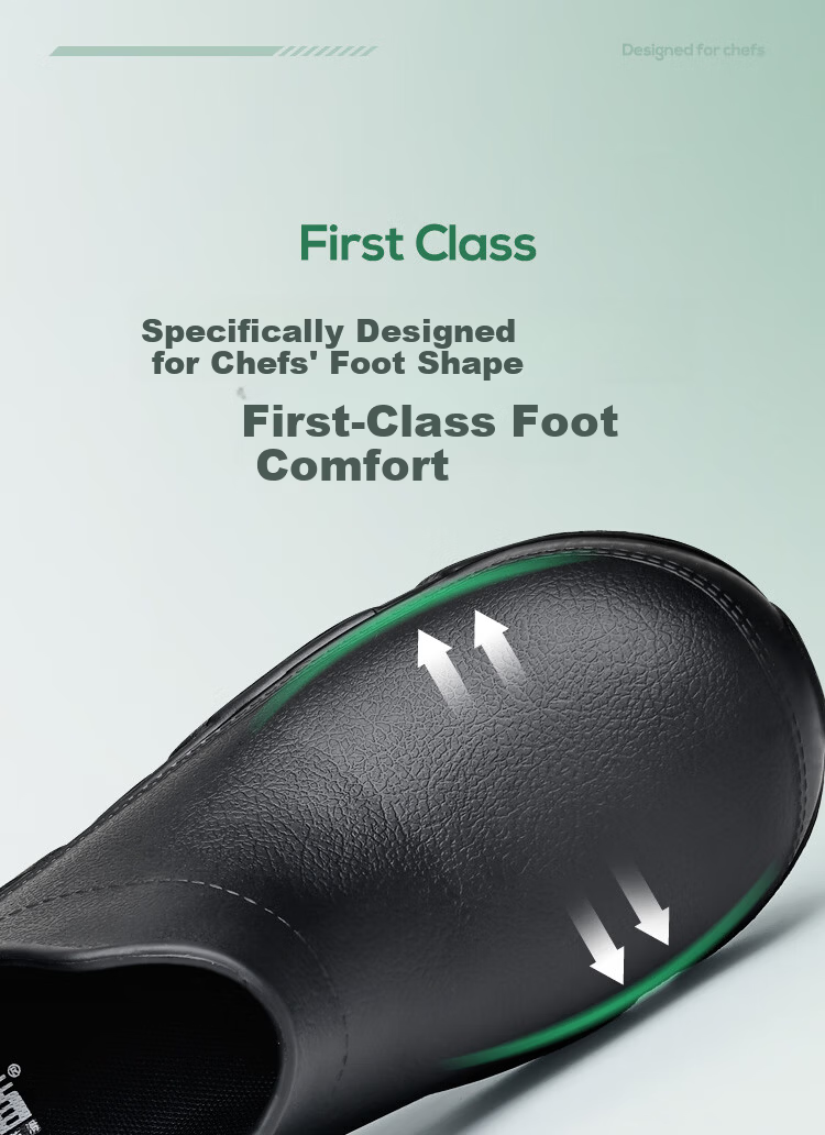 Chudun Chef Shoes, Non-Slip, Waterproof, Oil-Resistant, EVA High-Top, Autumn Kitchen Work Shoes for Men, Size 41 10