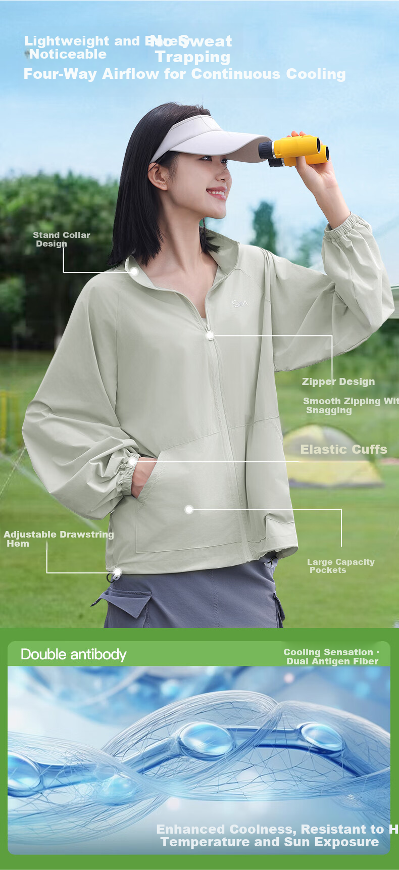 MiiOW 【UPF50+】 Women's Sun Protection Jacket 2025 New Summer Cool Lightweight Breathable UV Protection Ice Silk Sunscreen Coat 5