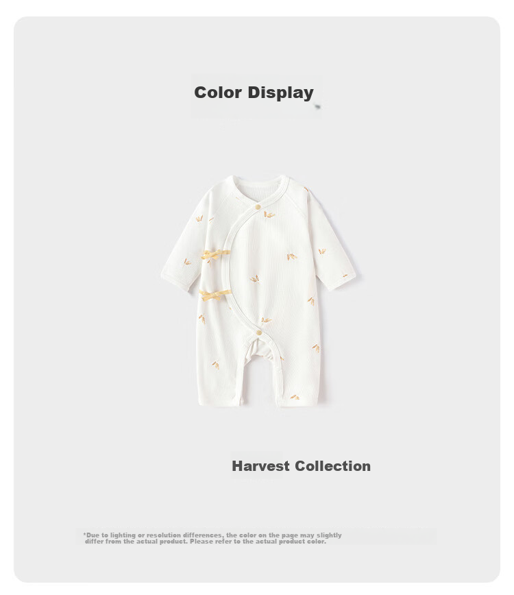 Babylove Newborn Spring Autumn Romper Tie-up Modal Cotton Baby Jumpsuit Crawling Suit Shisui Collection 7