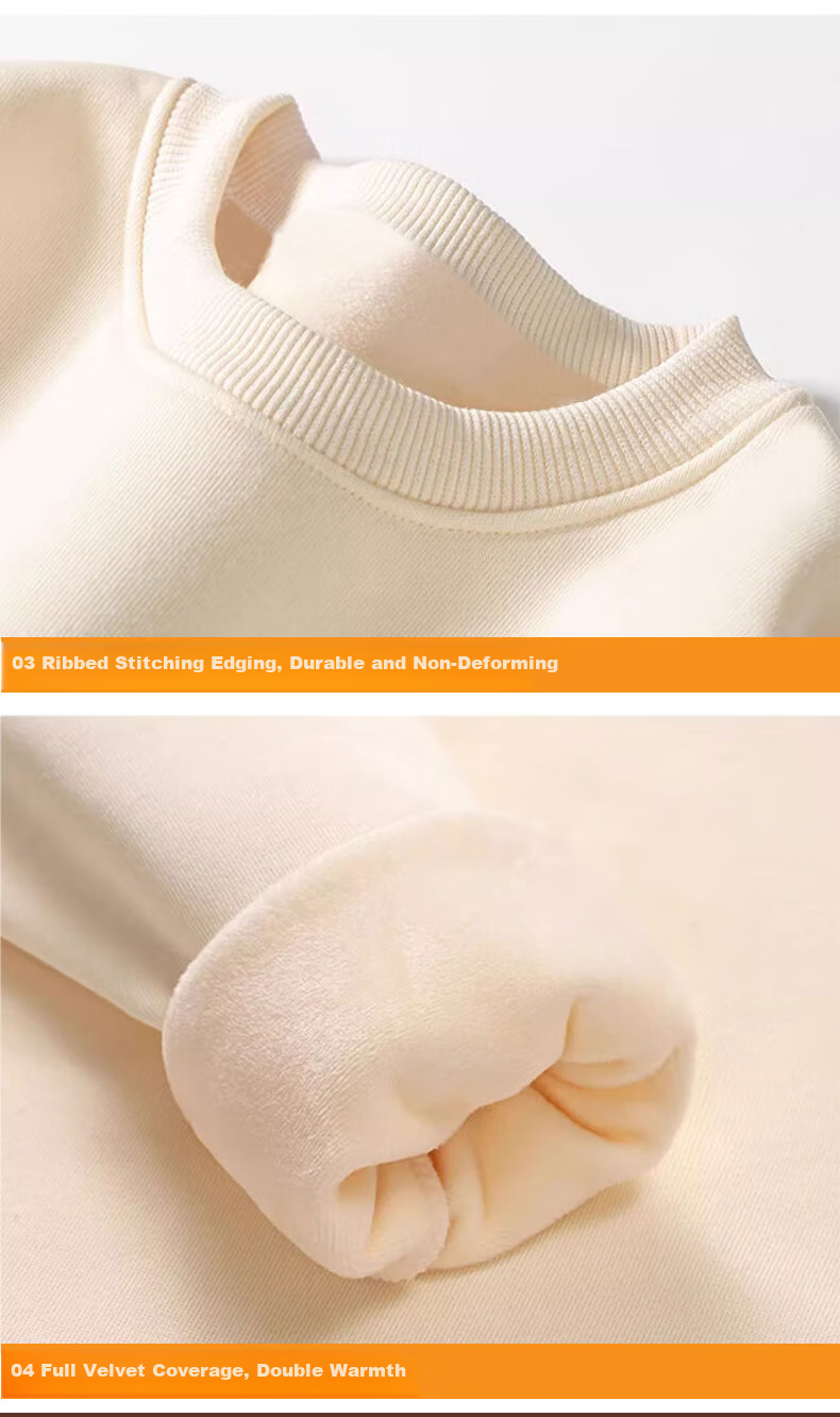 SNOOPY Kids Autumn Winter Comfortable Versatile Pullover Fleece Sweatshirt Basketball Nubi Orange 150 10